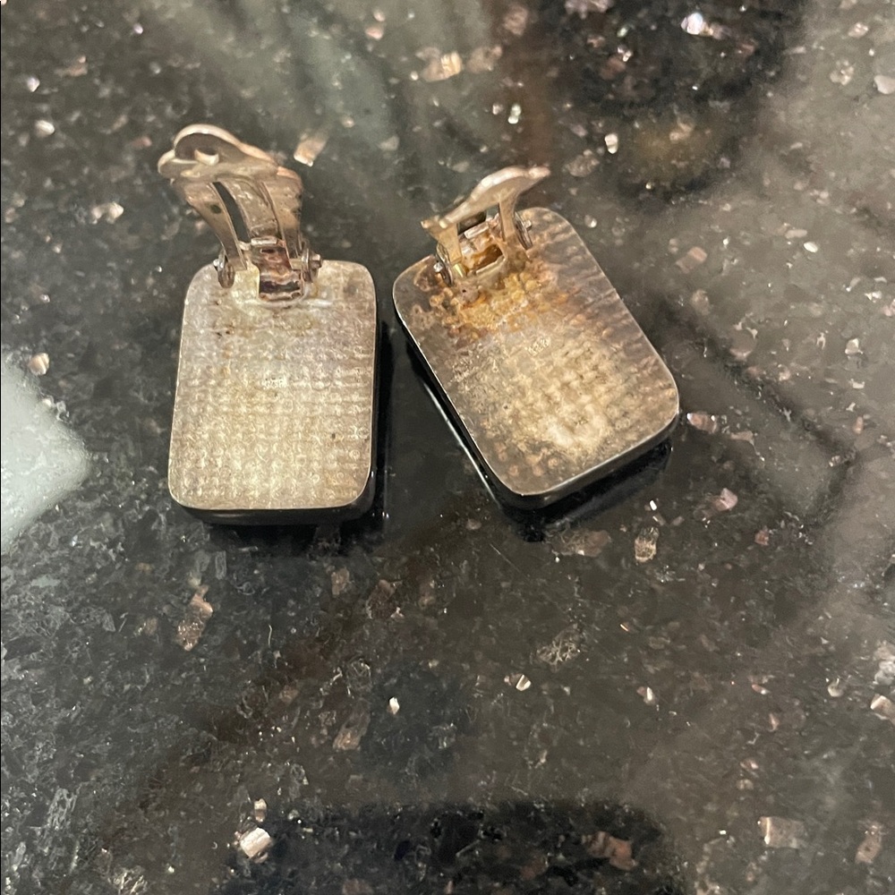 Rectangular Amber Earrings - image 6